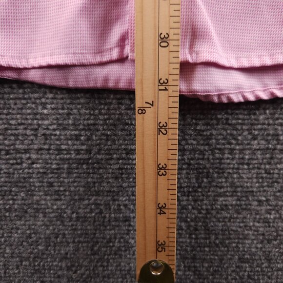Eton 16.5 Cotton Classic Check Convertible Cuff Pink Button Up Men Long Sleeve - Picture 14 of 16